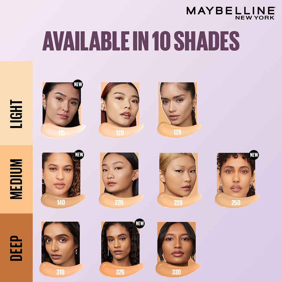 Maybelline Super Stay Lumi-Matte Foundation-115, 30H Longwear, Lightweight