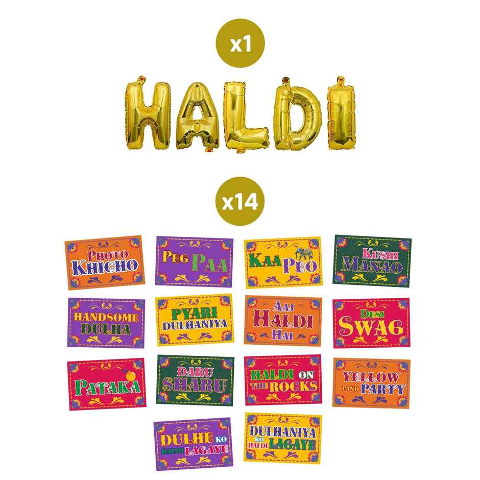 Party Propz Haldi Decoration Items
