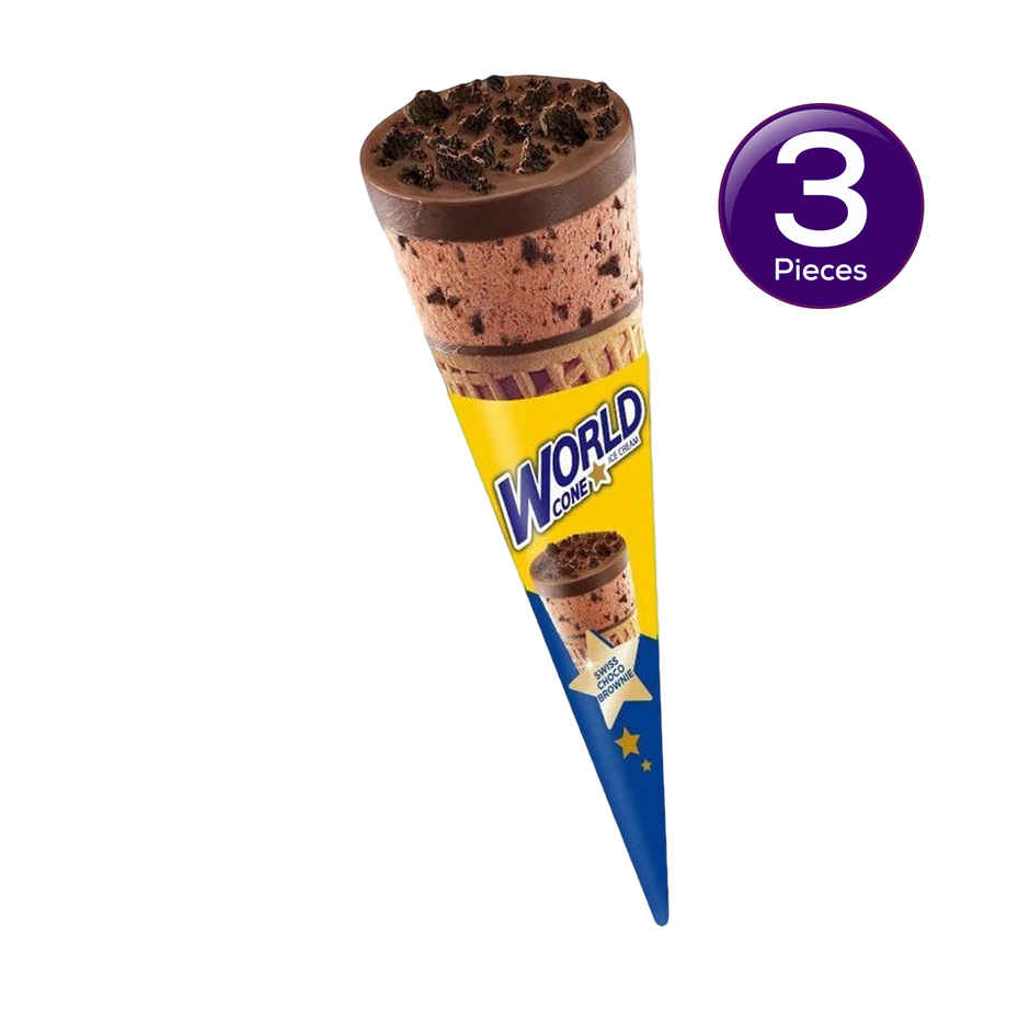 Havmor Swiss Choco Brownie Ice Cream Cone Combo