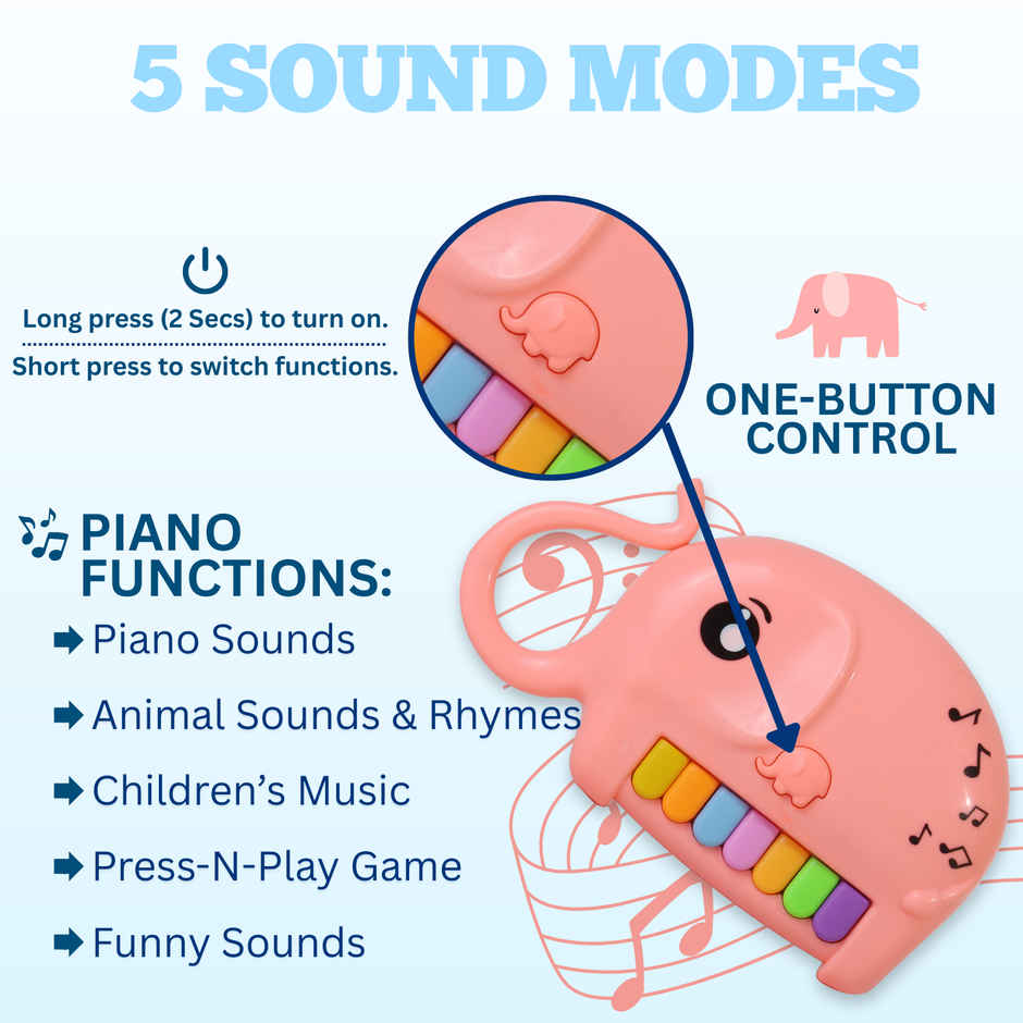 Frendo Musical Elephant | Pink