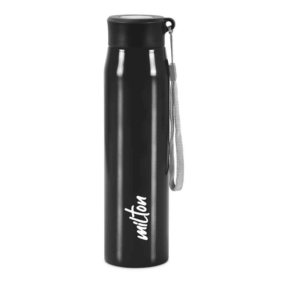 Milton Handy 850 Stainless Steel Water Bottle | 780 ml | Black | Single Walled