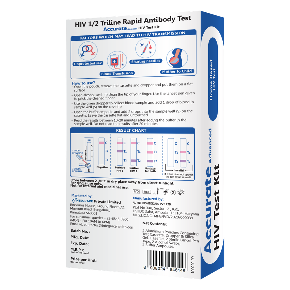 Accurate Advanced HIV Test Kit