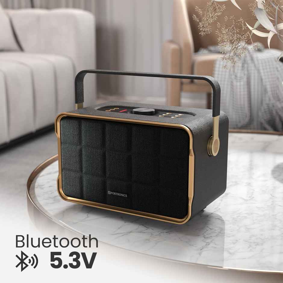 Portronics Harmony 80W Premium Portable HD Sound Speaker, Upto 6 Hours Playtime, 2.1 Channel,