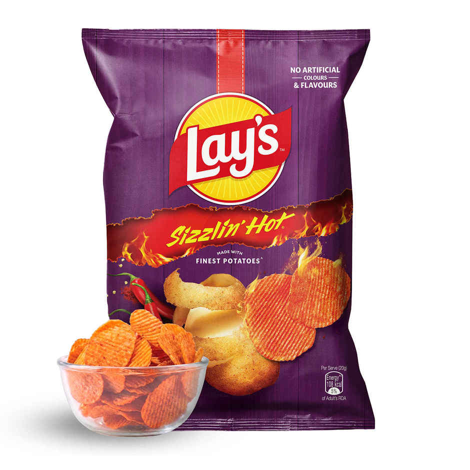 Lay's Potato Chips - Sizzling Hot Spicy Flavour Combo  
