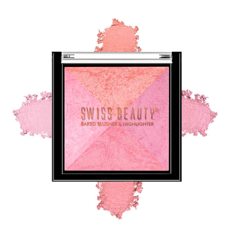 Swiss Beauty Baked Blusher & Highlighter - 04
