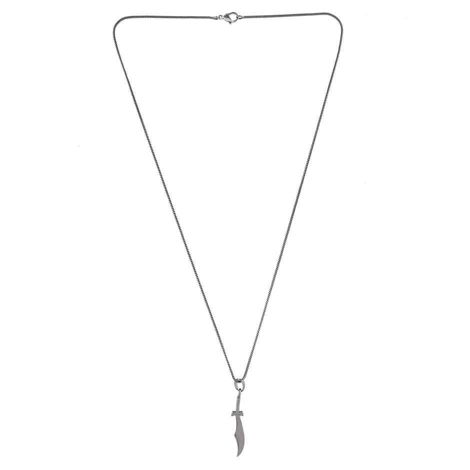 Voylla Eclipse Dagger Black Trishul Mens Pendant