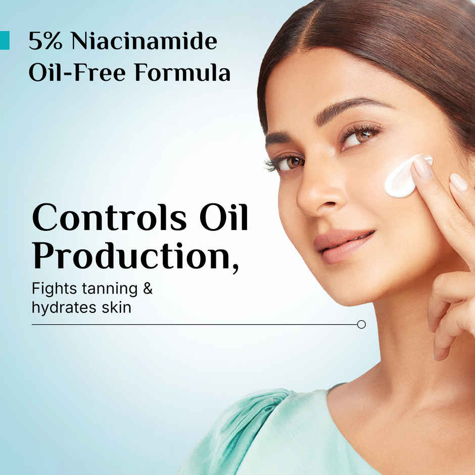 Pilgrim 5% Niacinamide Oil-Free Super Light Gel Sunscreen SPF 50+ PA++++ With Korean White Lotus