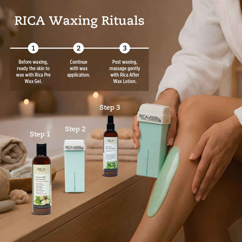 RICA Aloe Vera Hair Removal Wax Refill for Sensitive Skin