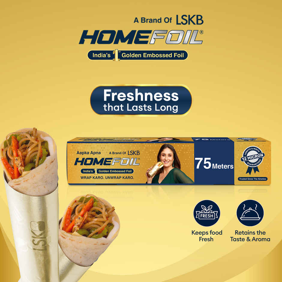 HOMEFOIL Gross Golden Embossed Aluminium Foil