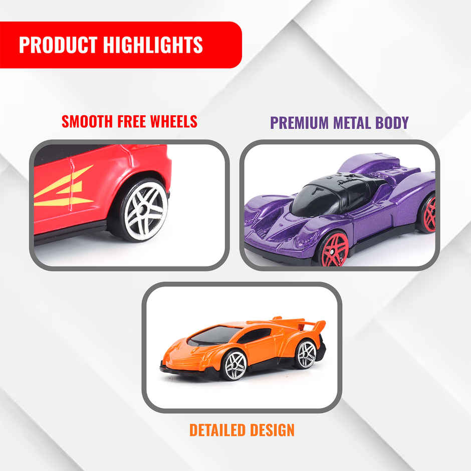 Race N Roll 1:64 Metal Die Cast Car | Lu.hw.lv | Pack of 3