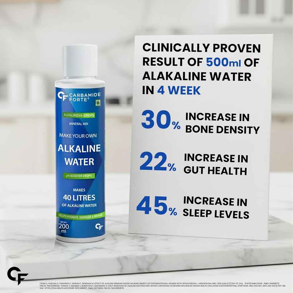 Carbamide Forte Make Your Own Alkaline Water Drops | pH Booster Drops 40 litres of Alkaline Water
