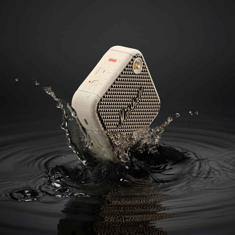 Marshall Willen Portable Bluetooth Speaker with 15+ Hours of Portable Playtime, Dust & Waterproof (IP67) - Cream