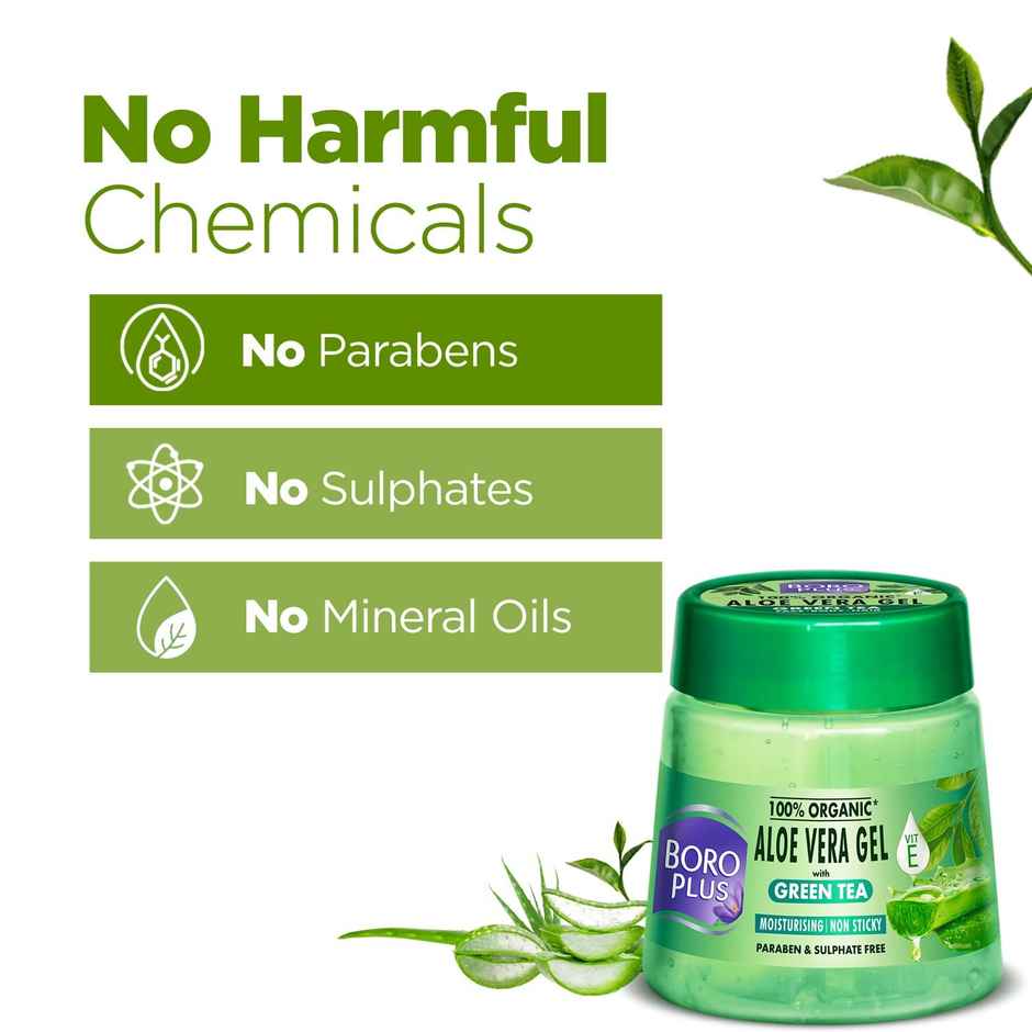 BoroPlus Organic Aloe Vera Gel with Green Tea