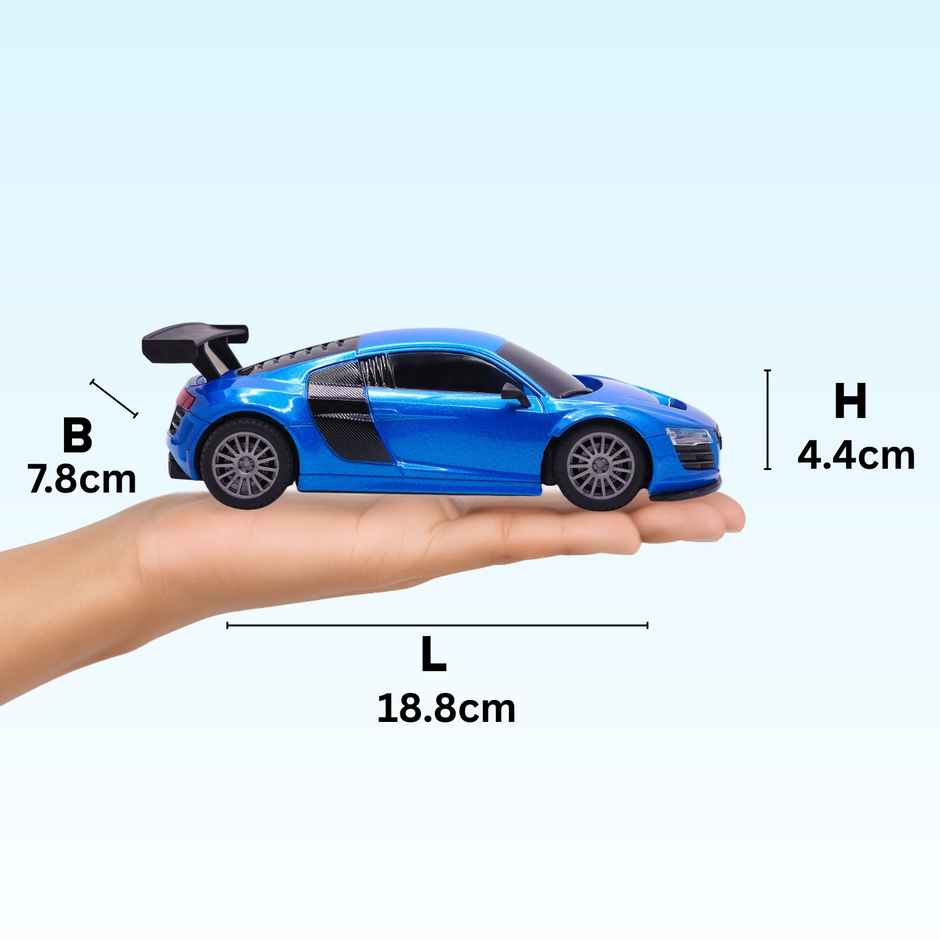 Race N Roll 1:24 Rechargeable Hi Speed Mini Remote Control Car - Aud Blue