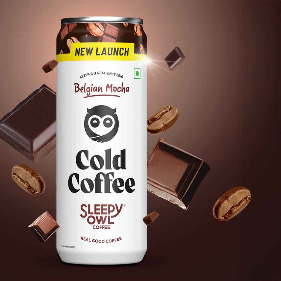 Sleepy Owl Belgian Mocha Cold Coffee Can | Ready to Drink Coffee Beverage