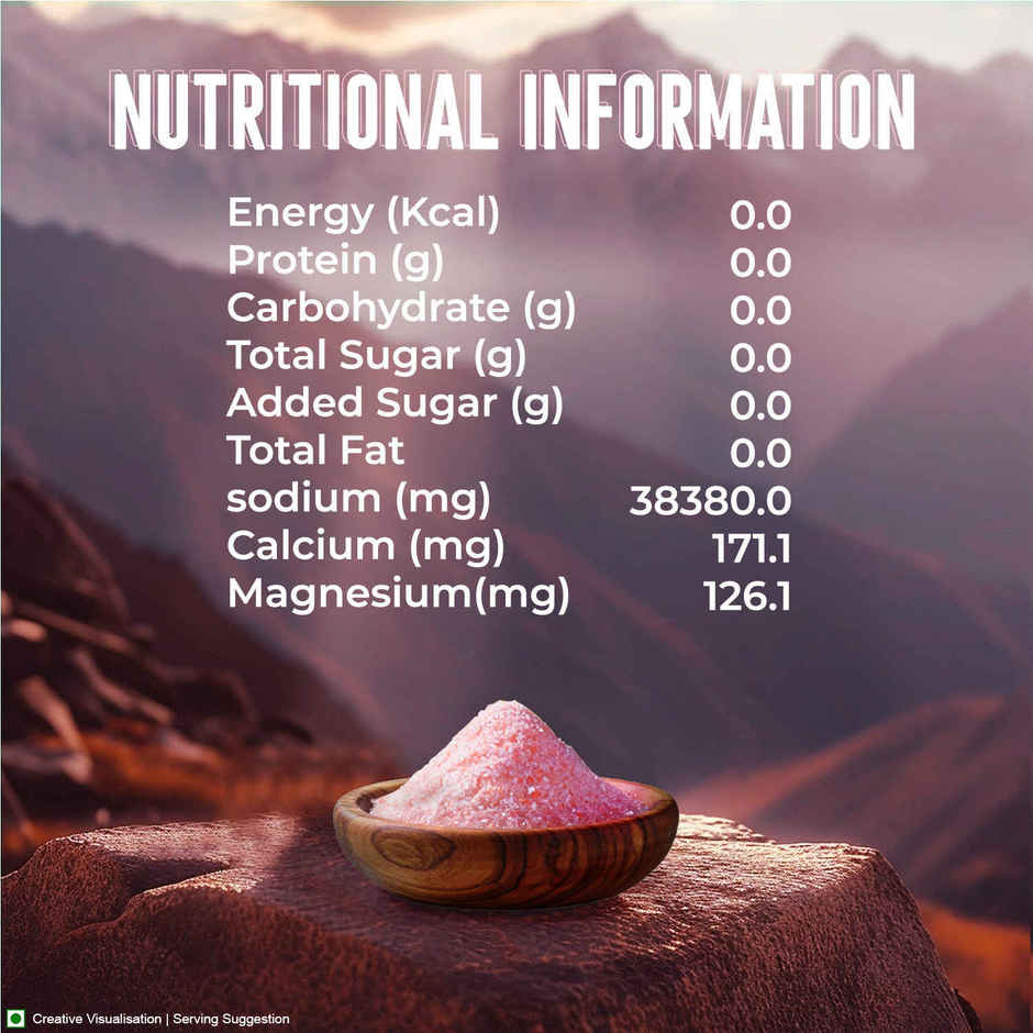 Aashirvaad Himalayan Pink Salt | Sendha Namak/Rock Salt