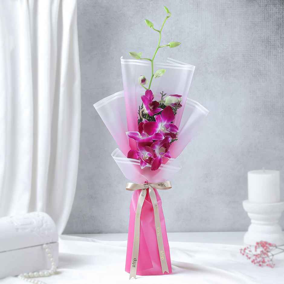 FNP Single Purple Orchid Bouquet | Gifting