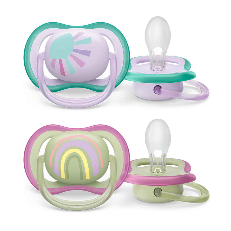 Philips Baby Care SCF085/59 SOOTHER AIR 0-6M Girl X2