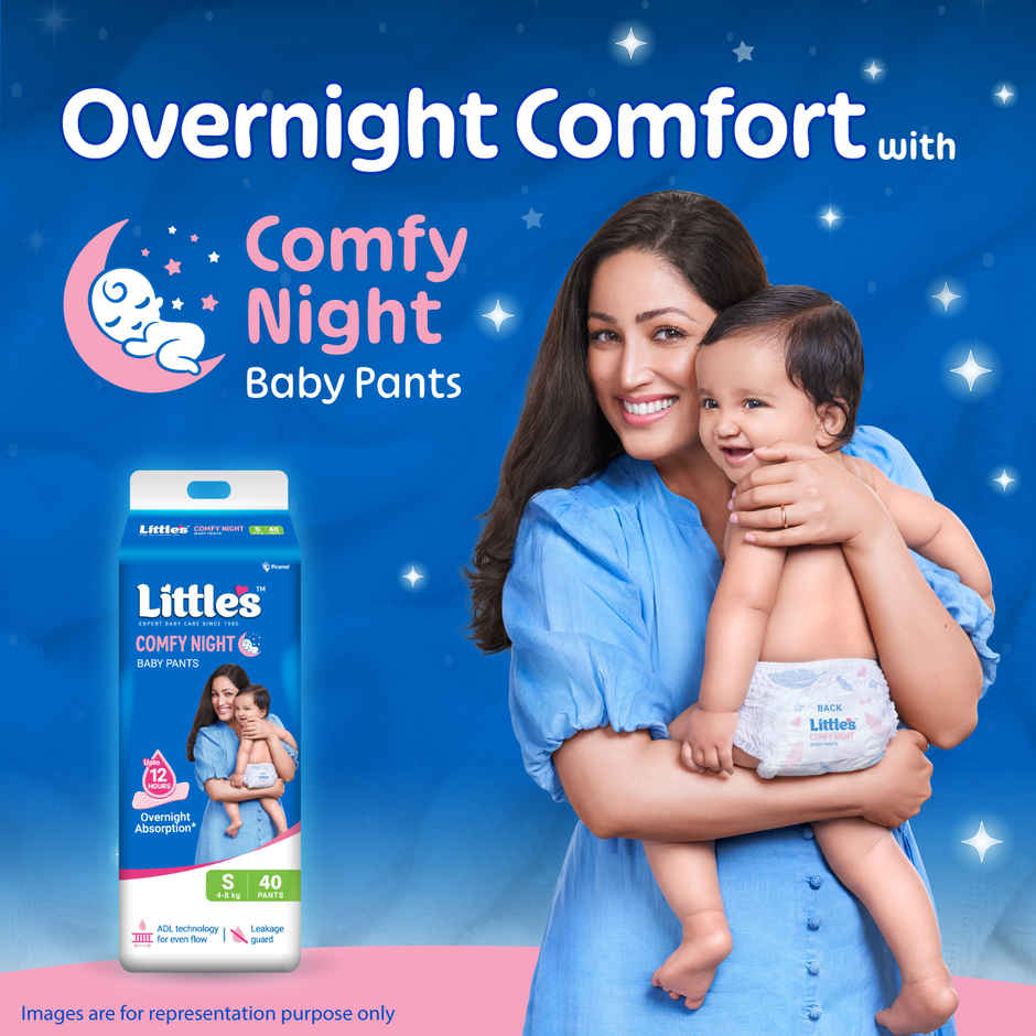 Littles Baby Diapers Small Pant Style Diaper | S | 40 pcs