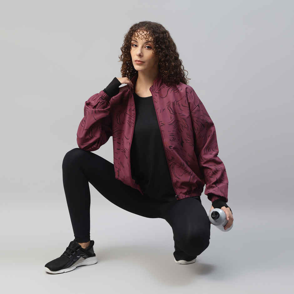 Dida Women's Sports Jacket | Regular Comfortable Stretchable Dry-Fit | D.Rose - M