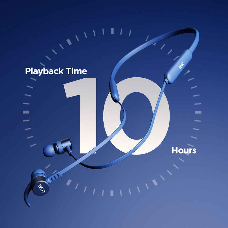 boAt Rockerz 255 Pro in Ear Bluetooth Neckband with Upto 10 Hours Playback(Navy Blue)