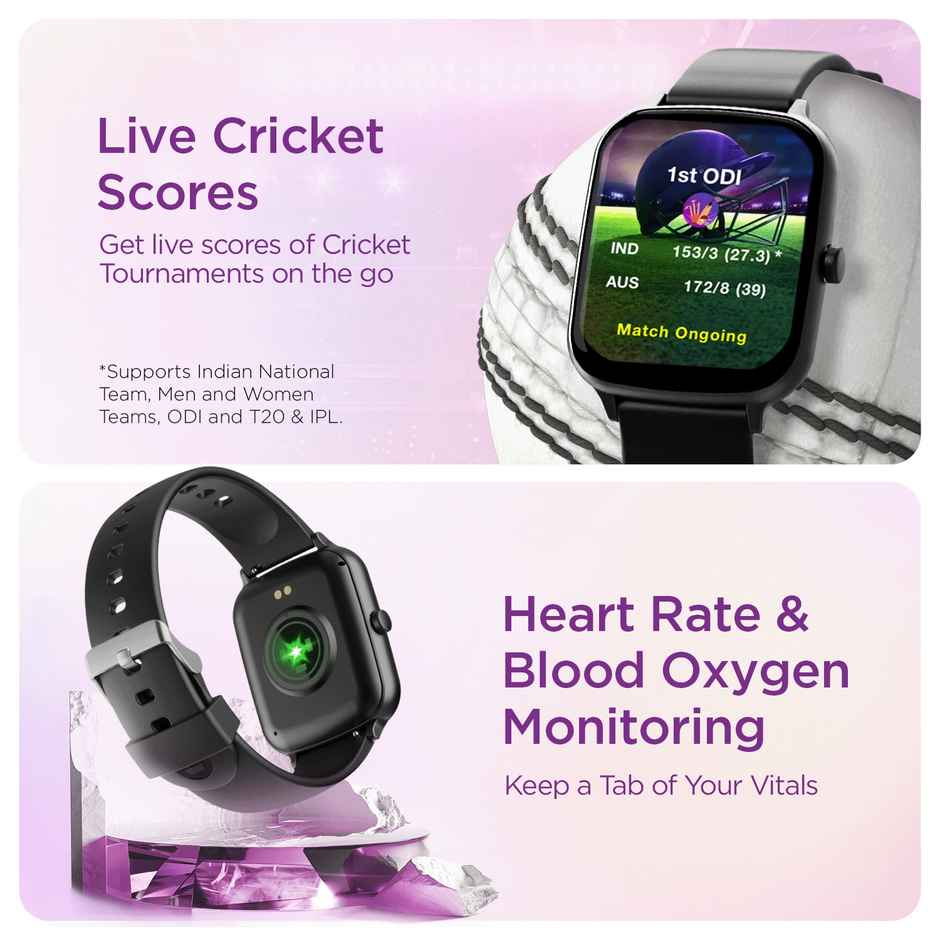 boAt Wave Smart Call Smartwatch | 1.69" Display | BT Calling - Active Black