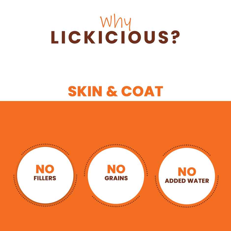 LICKICIOUS Dog Treats for Healthy Skin & Coat with Omega 3,6 & 9 | Fish - Chicken - Egg & Flaxseed