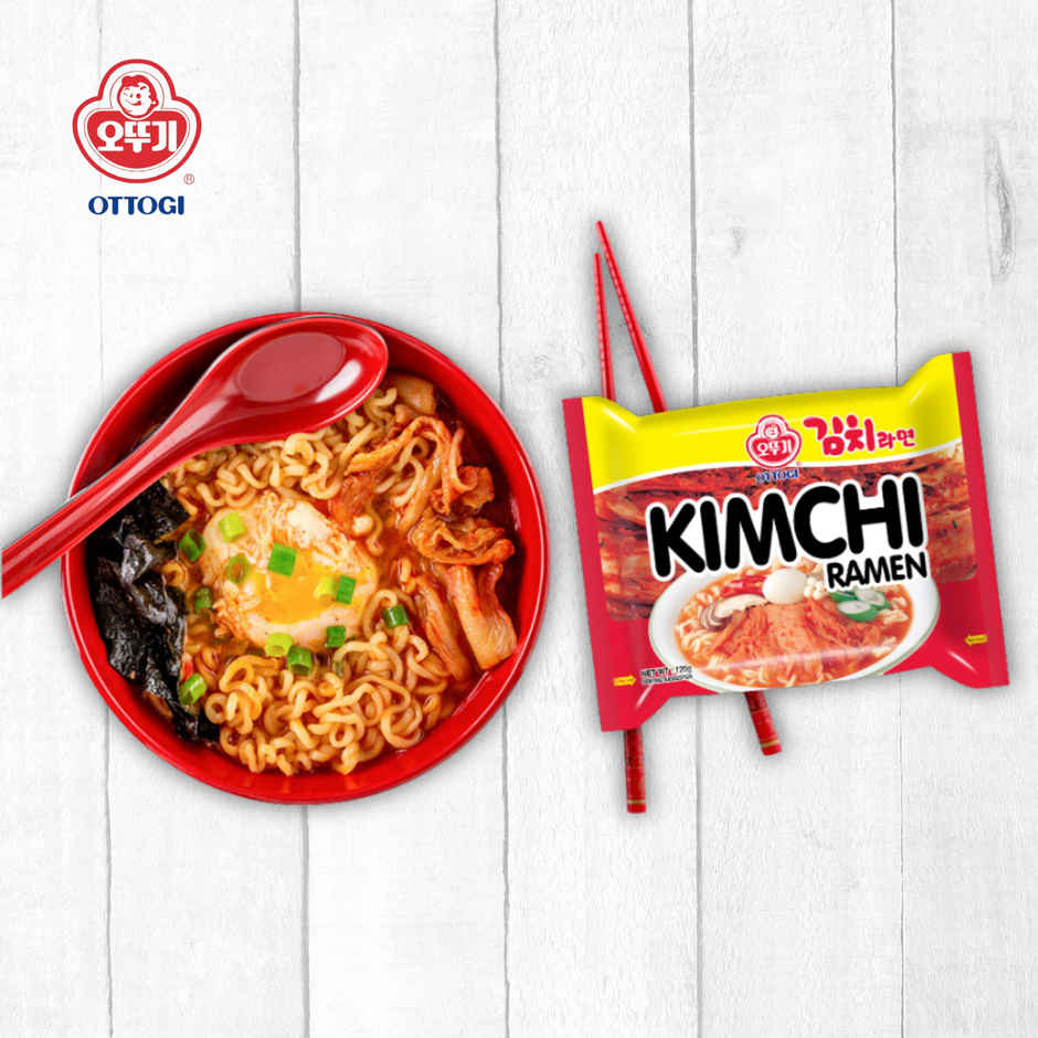 Ottogi Kimchi Ramen Noodle Single Pack