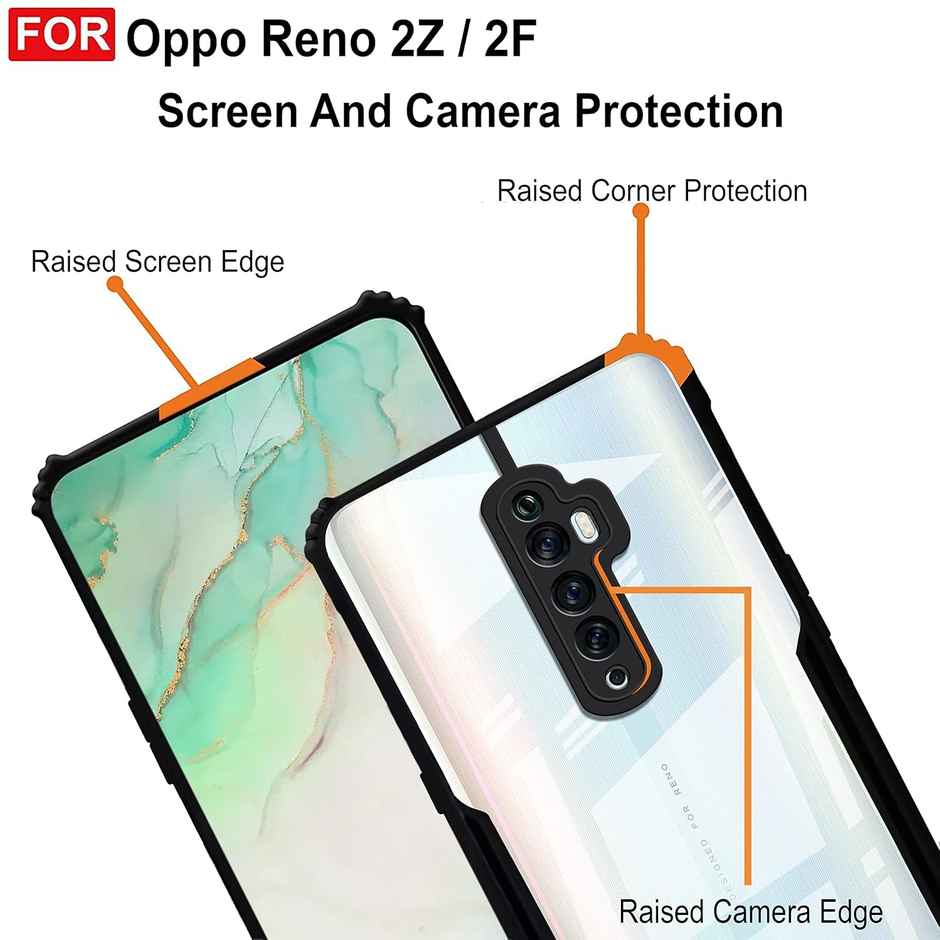 Zapcase Back Cover for OPPO Reno 2z|2 F | Matte-Black