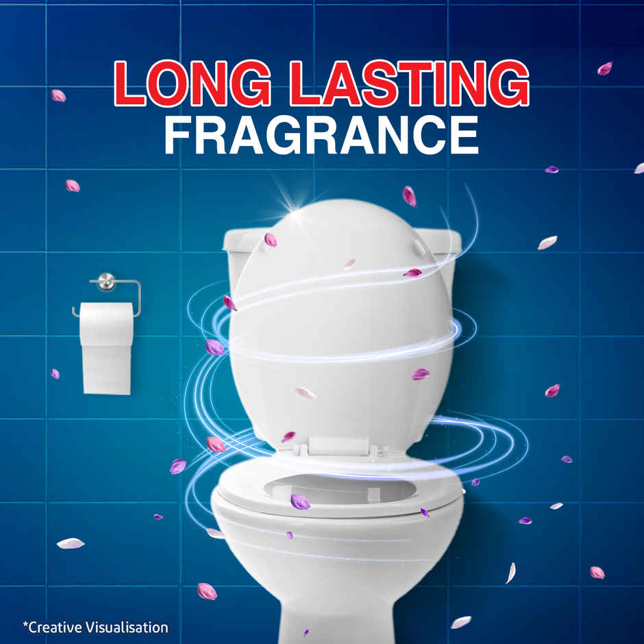 Harpic Original Toilet Cleaner Liquid (600ml) & Harpic Bathroom Ultra 10X Tough Stain Remover Petal (500ml) Combo