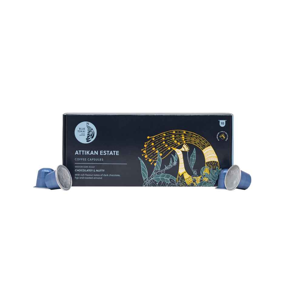 Blue Tokai Attikan Estate Medium Dark Roast Coffee Capsule Combo