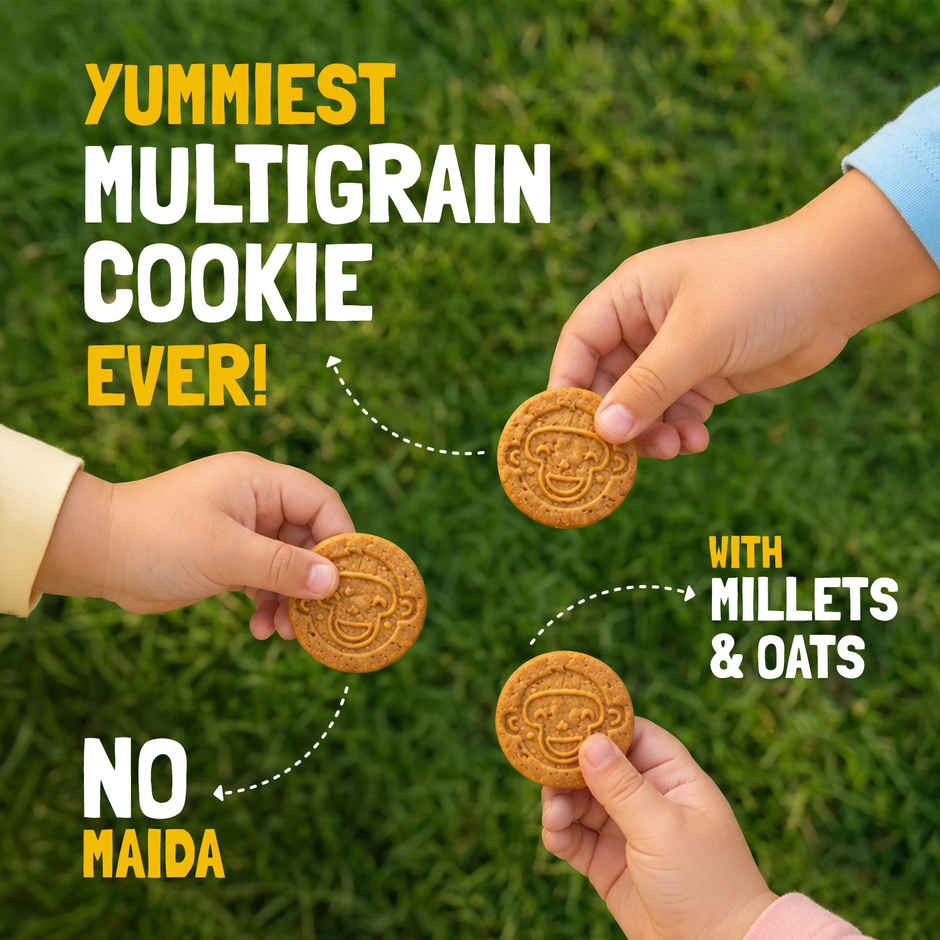 Slurrp Farm No Maida No Palm Oil Banana Oat Cookies | Yummy Biscuits For Kids | Combo