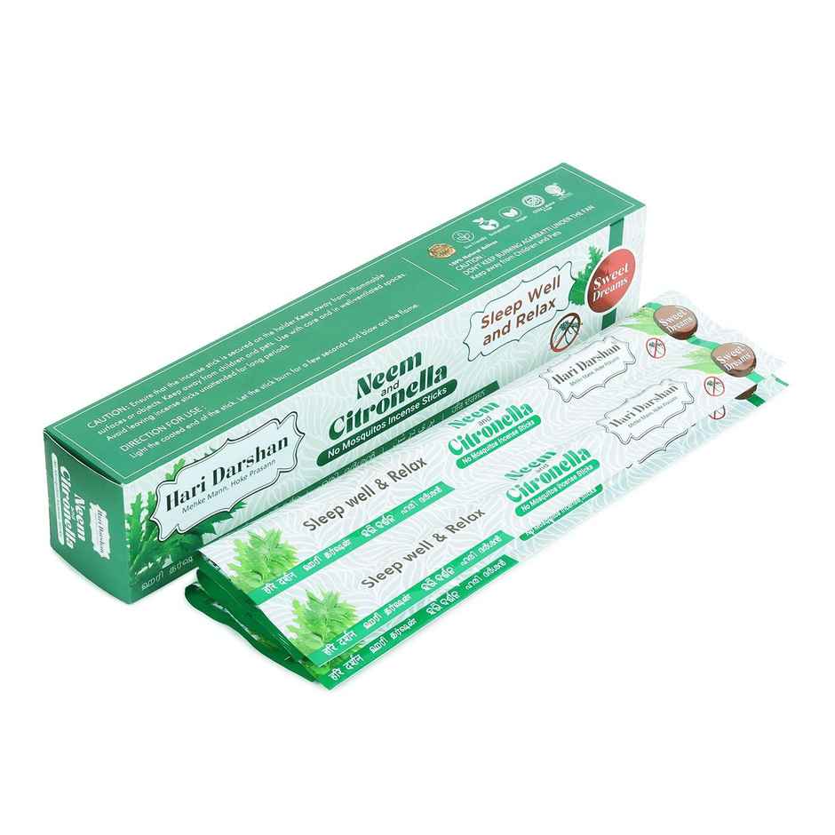 Hari Darshan Neem & Citronella Mosquito Repellent Agarbatti