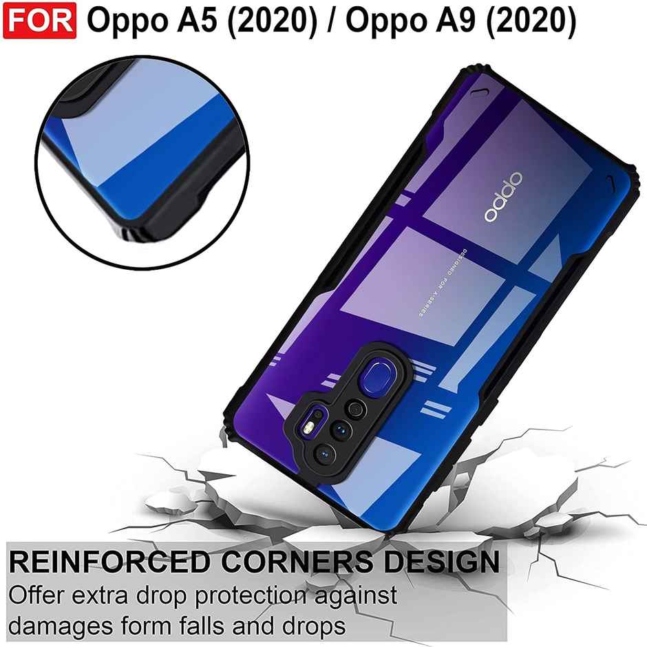 Zapcase Back Cover for Oppo A9 2020, Oppo A5 2020 | Matte-Black