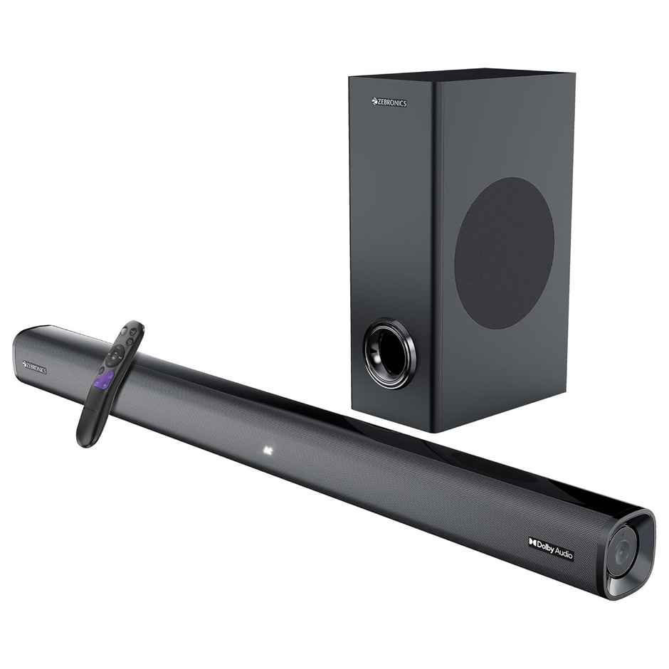 Zebronics Jukebar 6500, Dolby Soundbar, 120 Watts, Virtual 5.1 Surround, Dolby Audio, Dual Driver