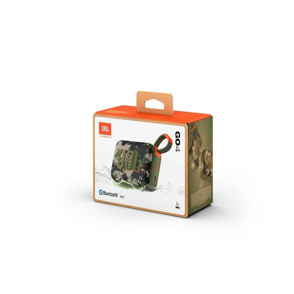 JBL Go 4, Wireless Ultra Portable Bluetooth Speaker (Without Mic, Squad)