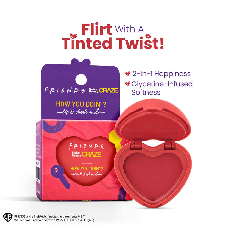 Swiss Beauty Craze How You Doin Lip Cheek Mud | 01 Playful Pink