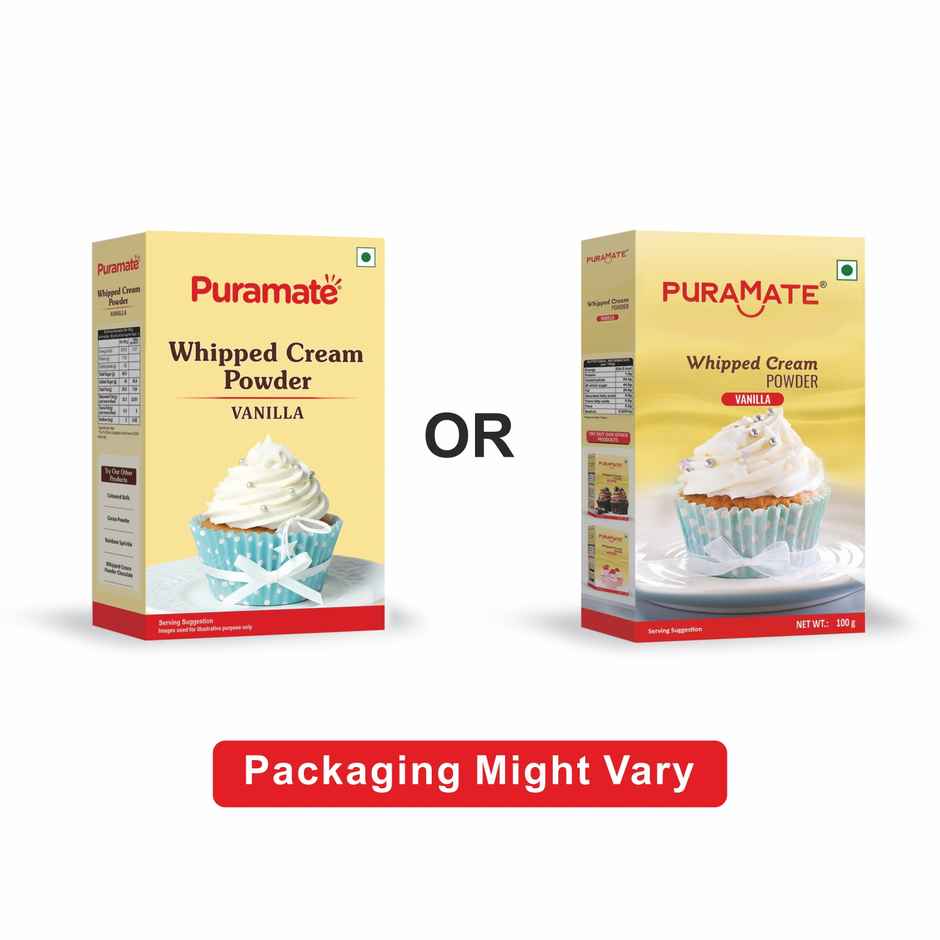 Puramate Whipped Cream Powder Vanilla | Easy & Versatile