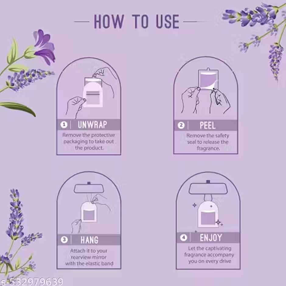 Aromahpure Gel Wink Car Perfume - Lavender Dream | Long-Lasting | 30 Days