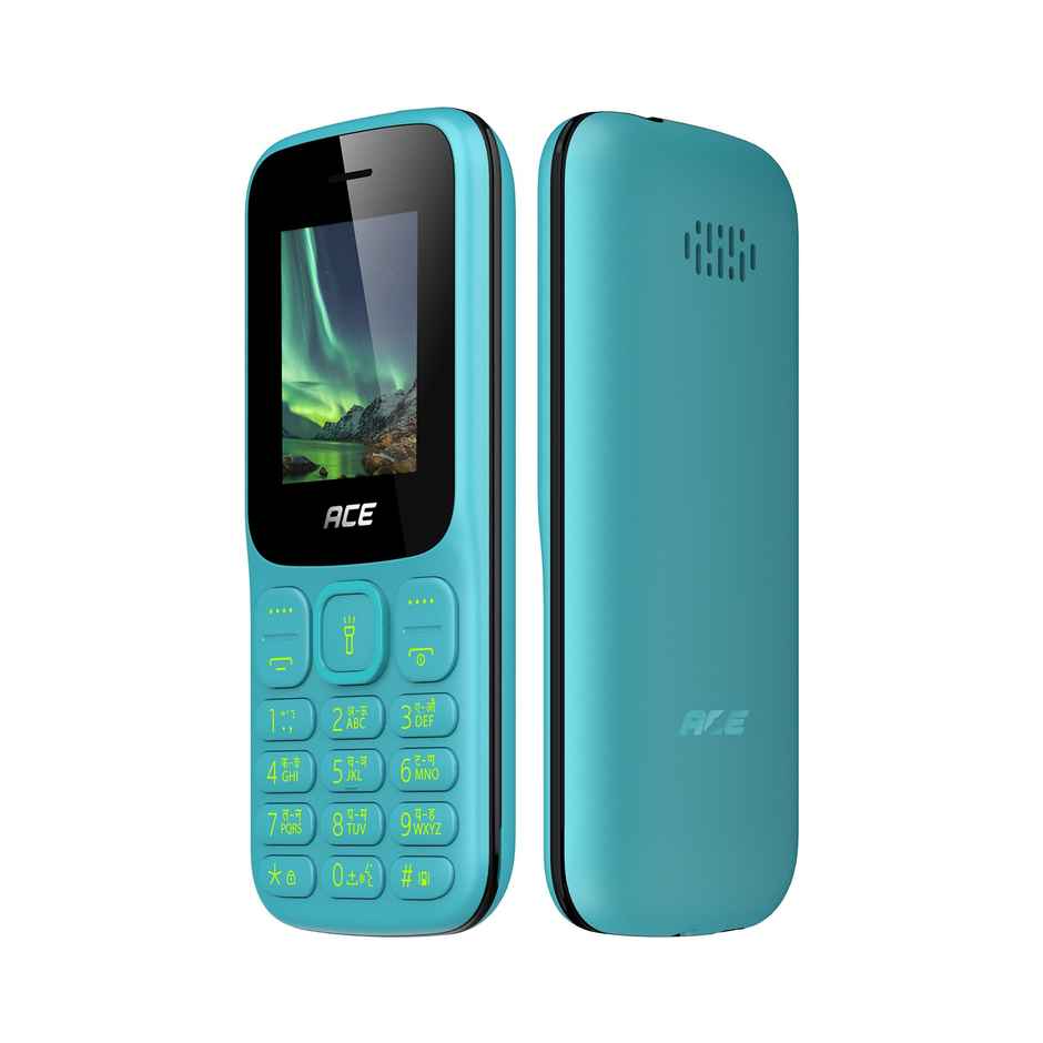 itel Ace 3 Shine Keypad Mobile | 1.8" Display | 1000 mAh Battery | Interstellar Blue