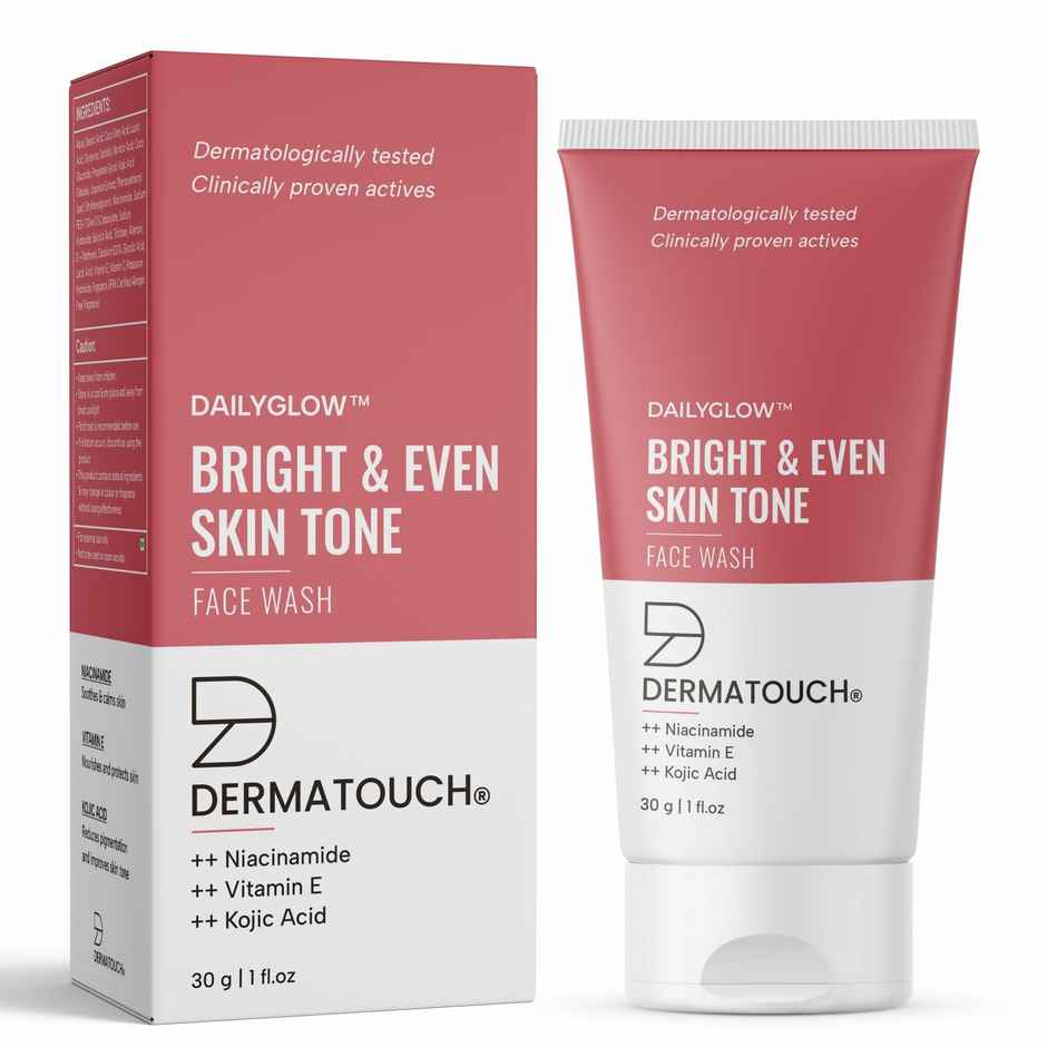 Dermatouch Bright & Even Tone Face Wash With Niacinamide Vitamin E And Kojic Acid Uneven Tone