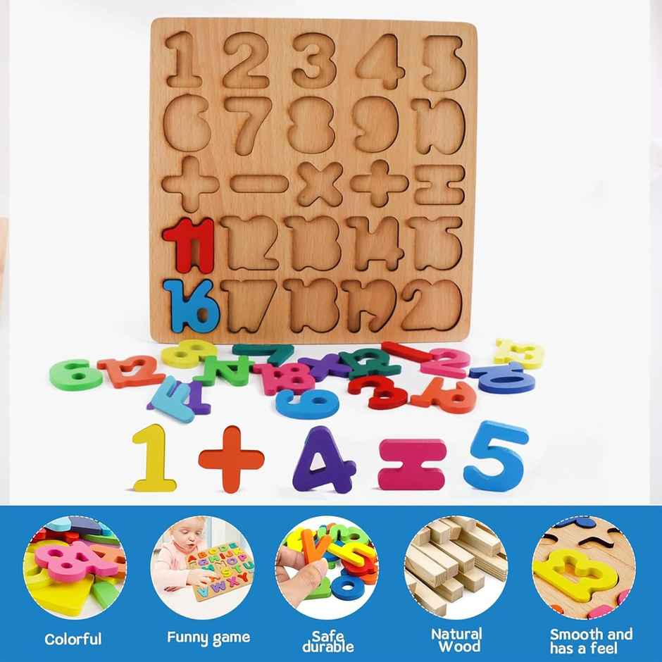 Kidology Wooden Puzzles for Toddlers for Kids Preschool Learning Toys, Wooden Montessori