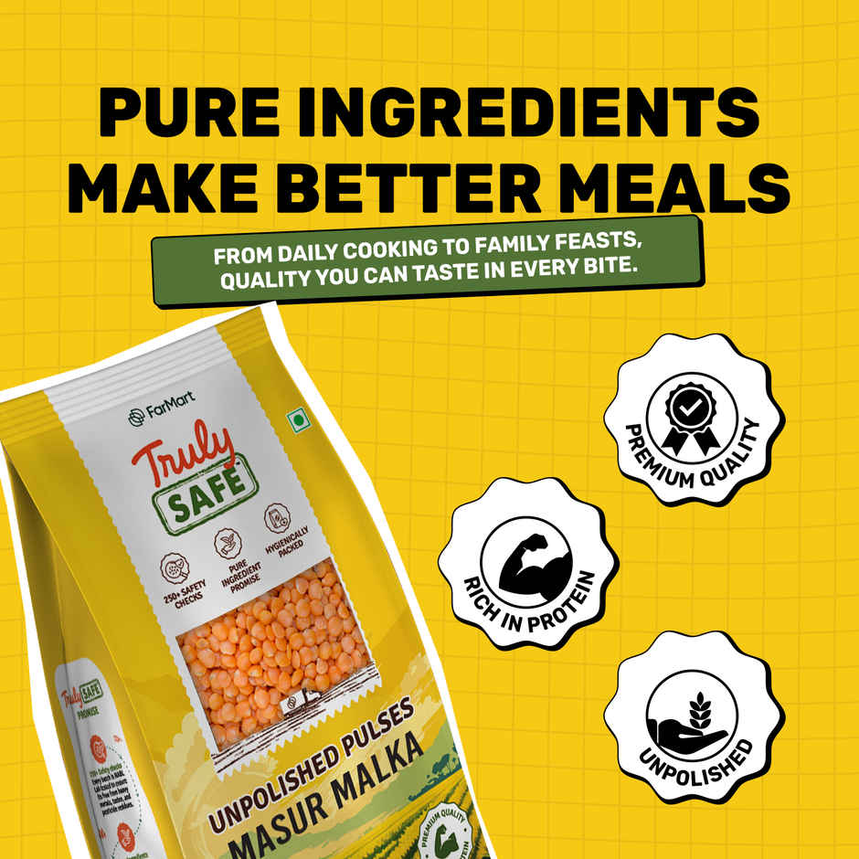 Truly Safe Masoor Malka | Unpolished Dal