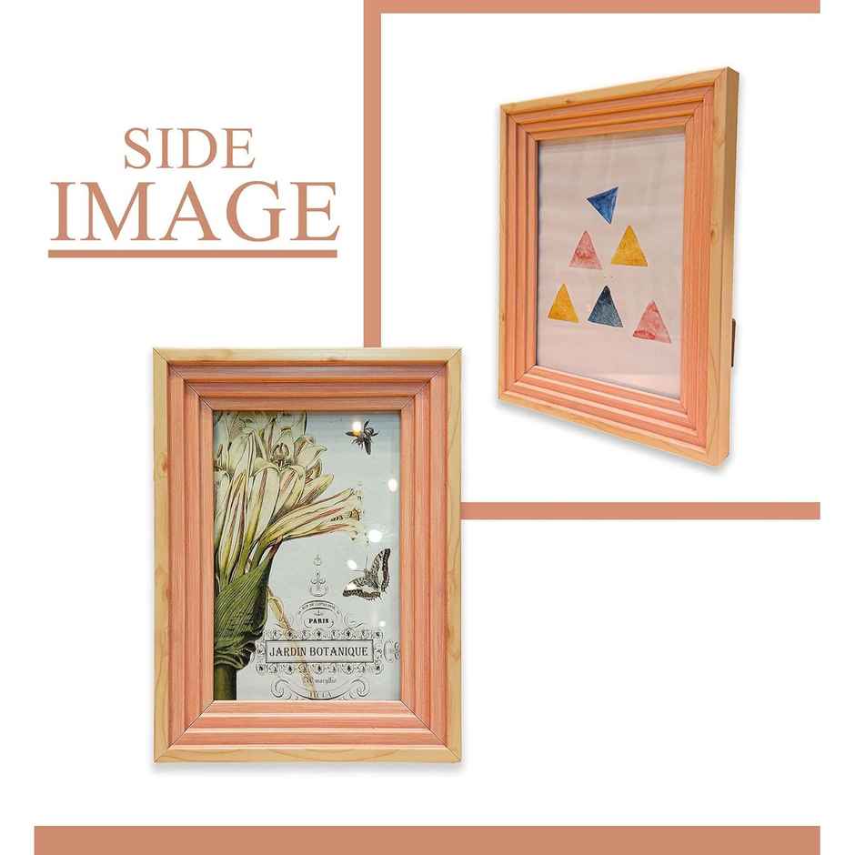 Art Street Premium 3D Table Top Photo Frame | Designer Picture Frames | Pink | Size 4 x 6 inch