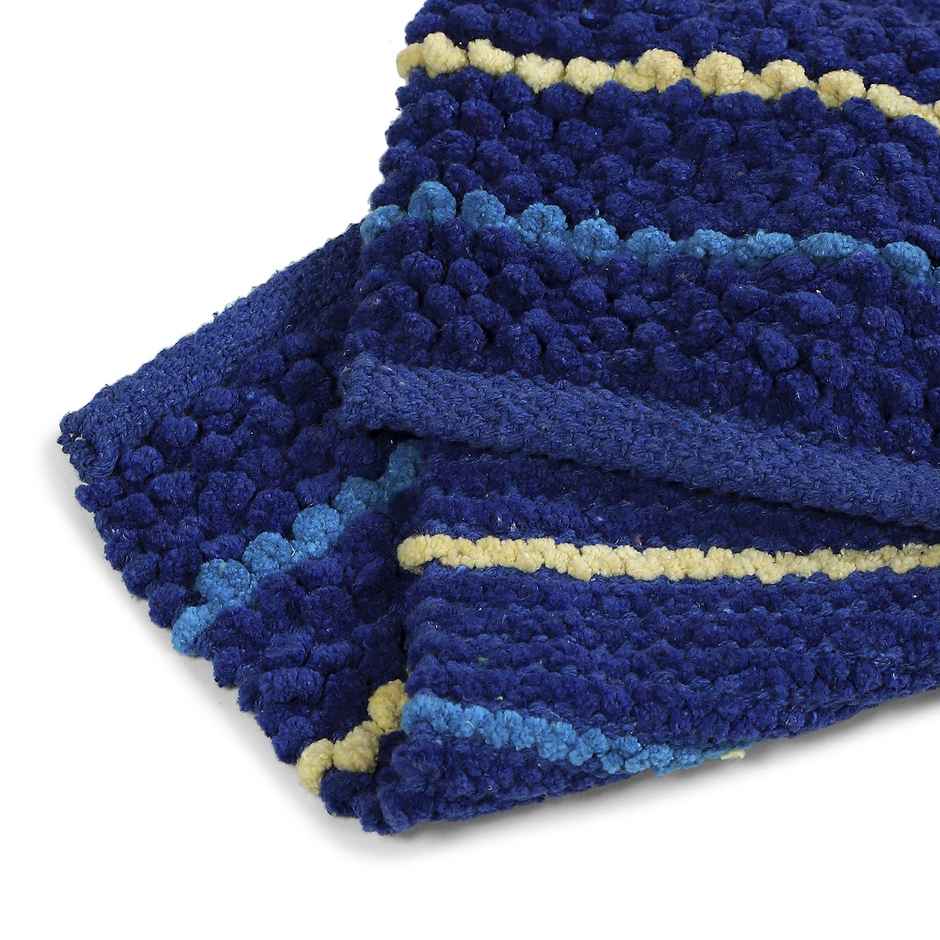 Status Cotton Stripe Mat 38 x 58 Cm | Blue