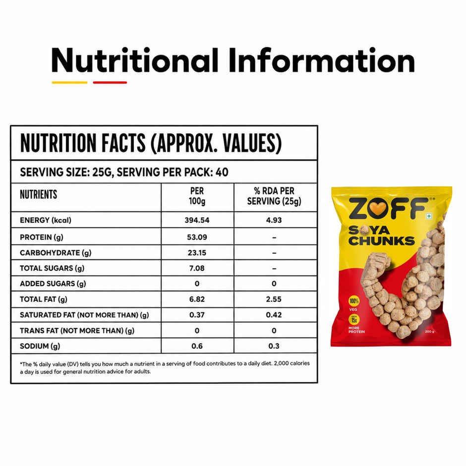 ZOFF Soya Chunks - Soya Nuggets