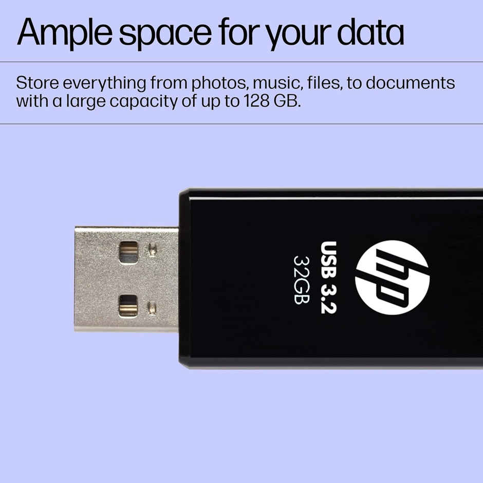 Hp 712W 32Gb Usb 3.2 Flash Drive- Black