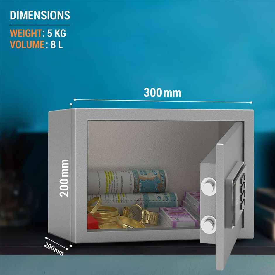 Godrej Security Solutions Forte Pro 10 L Digital Electronic Locker with Motorized Locking Mechanism