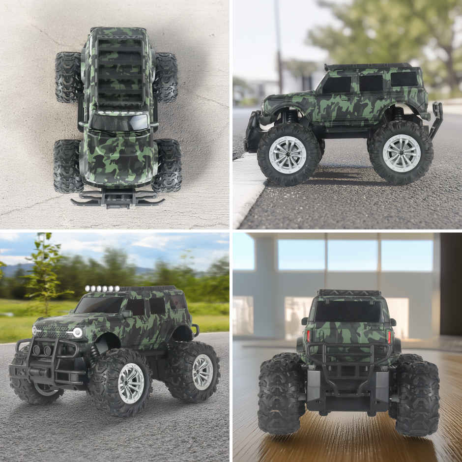 Race N Roll Off Roader Rechargeable Remote Control Monster Truck - For Military