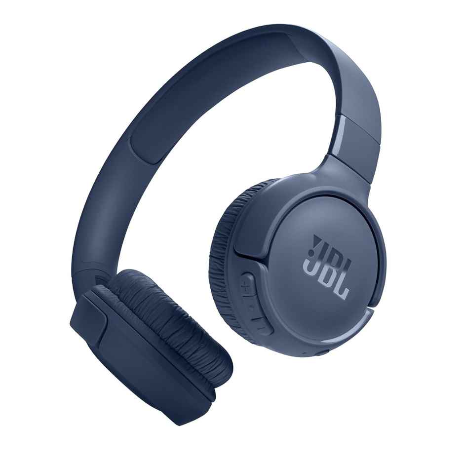 JBL Tune 520Bt Wireless On Ear Headphones With Mic (Blue)